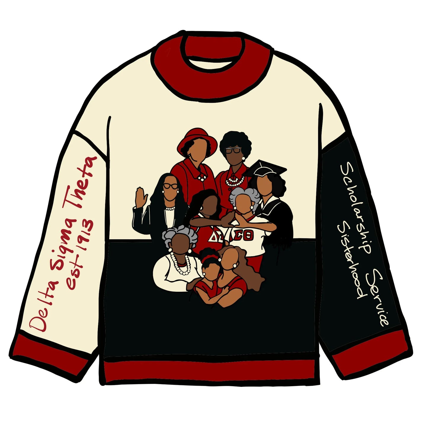 Delta Sigma Theta Sweater