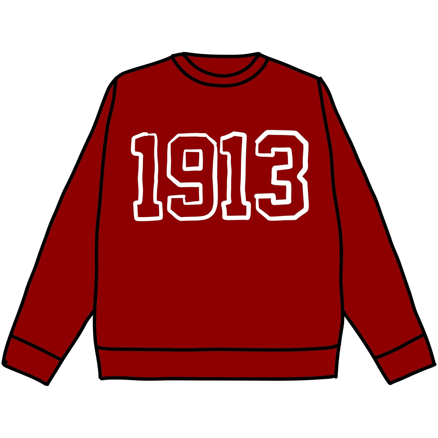 1913 Puffy Paint Crewneck